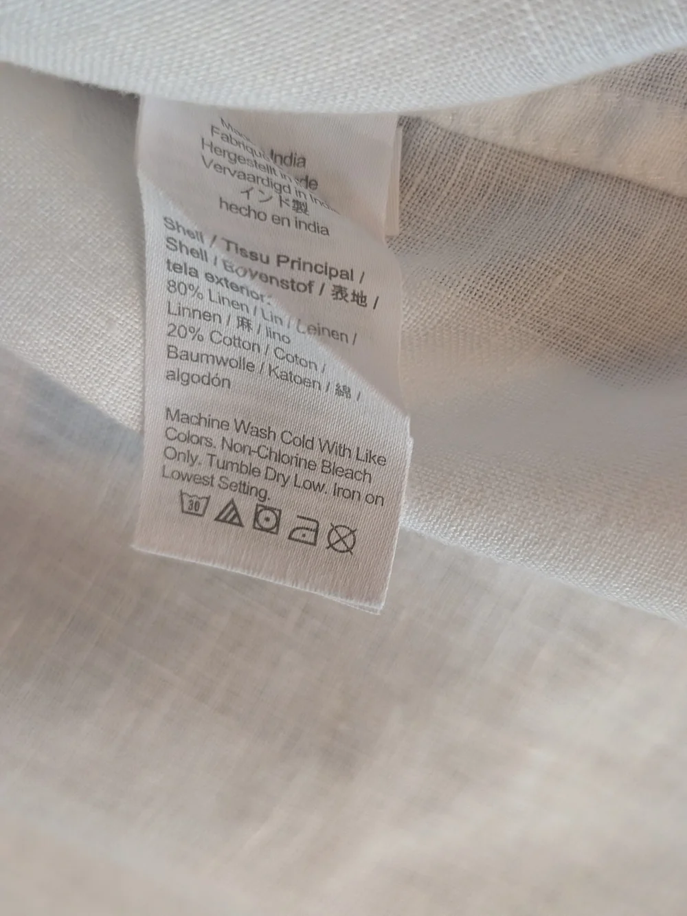 J. Crew: Men's White Short Sleeve Linen Button-Down Shirt
